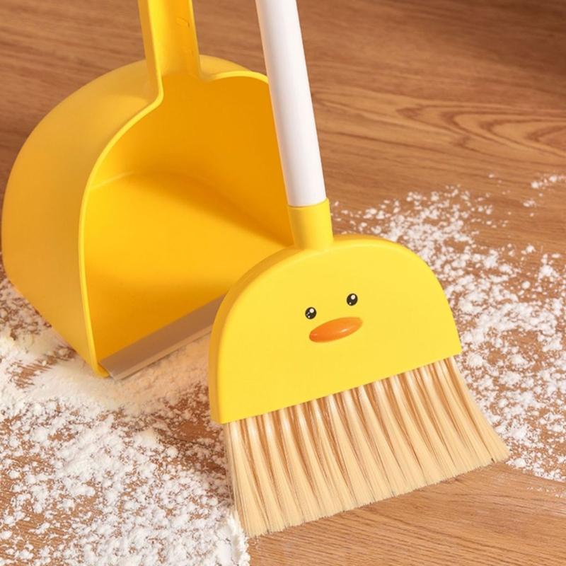 Zestaw zabawek do sprzątania dla dzieci Różowa miotła szufelka mop Do zabawy w udawanie Bezpieczny plastikowy Zestaw do odgrywania ról w sprzątanie Edukacyjny prezent dla 3-latków