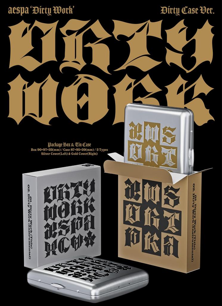aespa Case Set [Official Import] [Dirty Work] (Dirty Ver.) 2-Piece (Korean Edition)