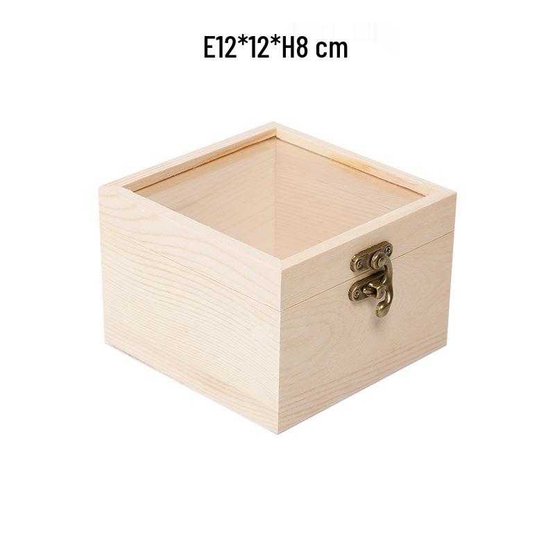 In-Stock Wooden Box with Glass Lid: Transparent Insect Display, Mining Ore, & Children's Gift Box