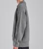 Beoteunseoul Wool Blend Heavy Open Collar Knit (Gray)