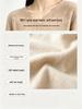 Women's 100% Pure Wool V-Neck Loose Knit Sweater - Solid Color Autumn/Winter Basic Layer