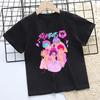 T-shirt per Bambini KPop Demon Hunters Stampa Carina Estate Casual Cotone Magliette per Bambini Moda Manica Corta Abbigliamento Sportivo Ragazze Top