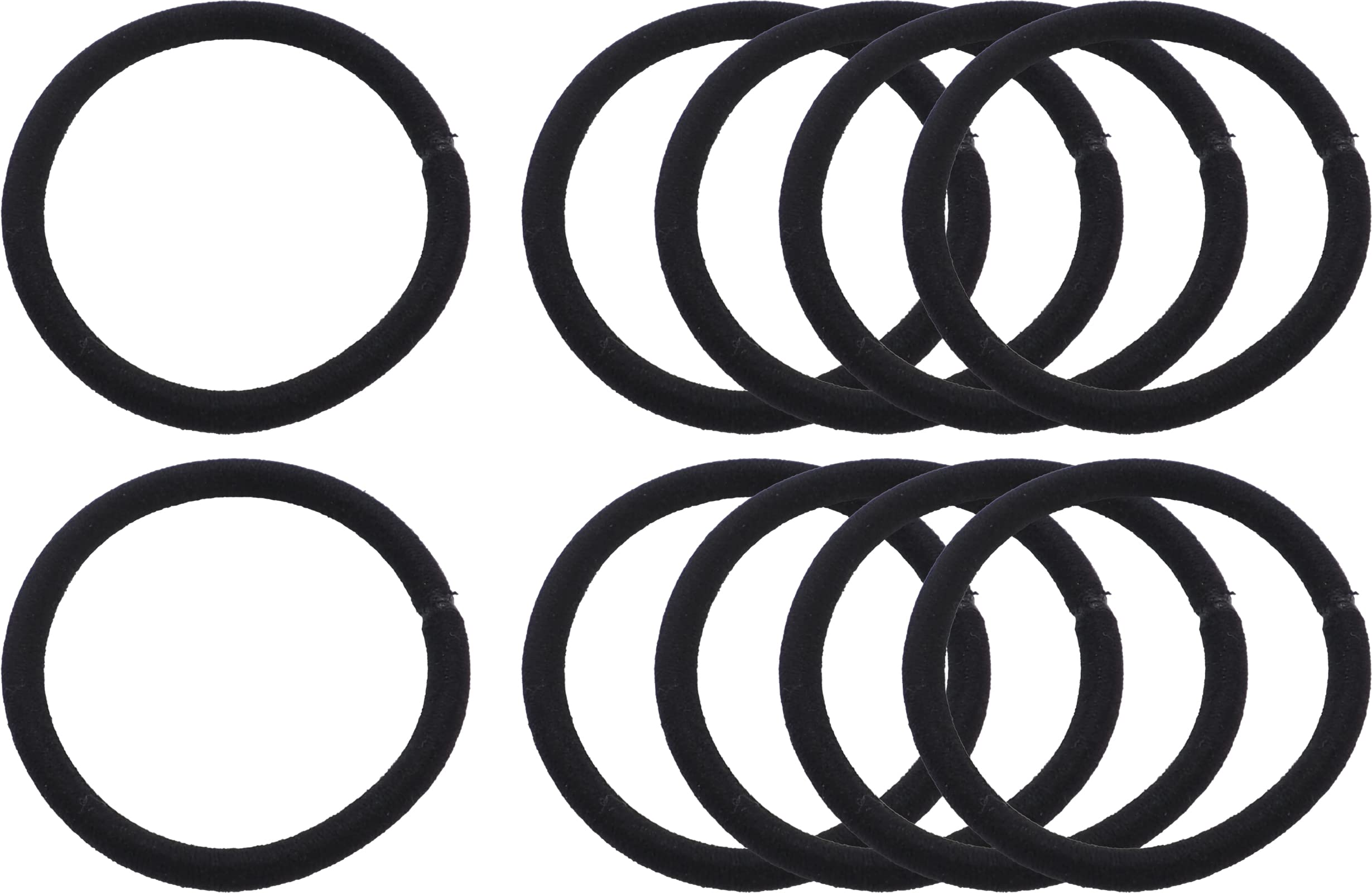 

Аудиофильские резинки для волос, Кольцевые резинки, Простые резинки, Незаметные и не запутываются, Идеально подходят для укладки волос, Офиса, Путешествий, Прибл.. 4 мм, Черный,