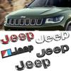 Car Trunk Emblem for Grand Cherokee Wrangler Renegade Patriot Liberty Compass Rear Side Badge Decals Front Hood Sticker