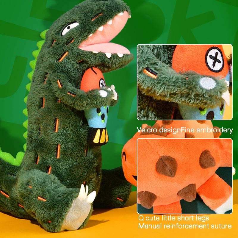 Adorable Dinosaur Plush Doll Soft Stuffed Toy Kids Hugging Pillow Birthday Gift For Boys Girls