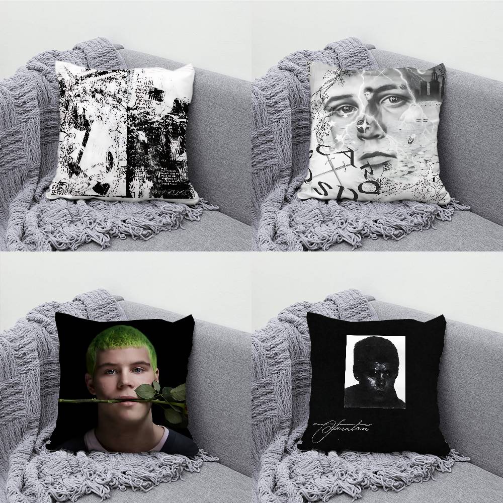 Yung Lean Jonatan Pillow Case Print Polyester Fiber 40X40 cm Home Sofa Throw Cushion Cover Decoration