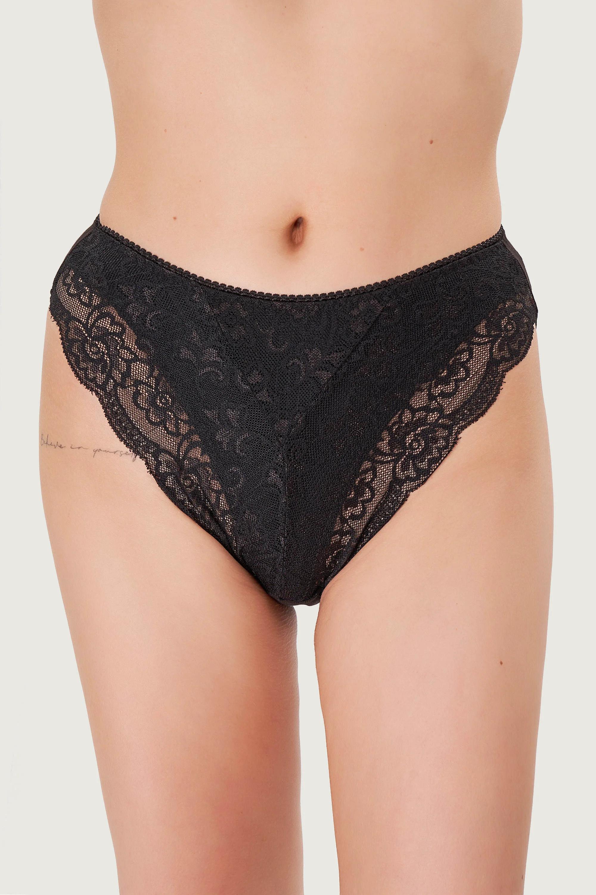 

Трусики сліп Snelly (80140) 2(S) прозорий колір чорний