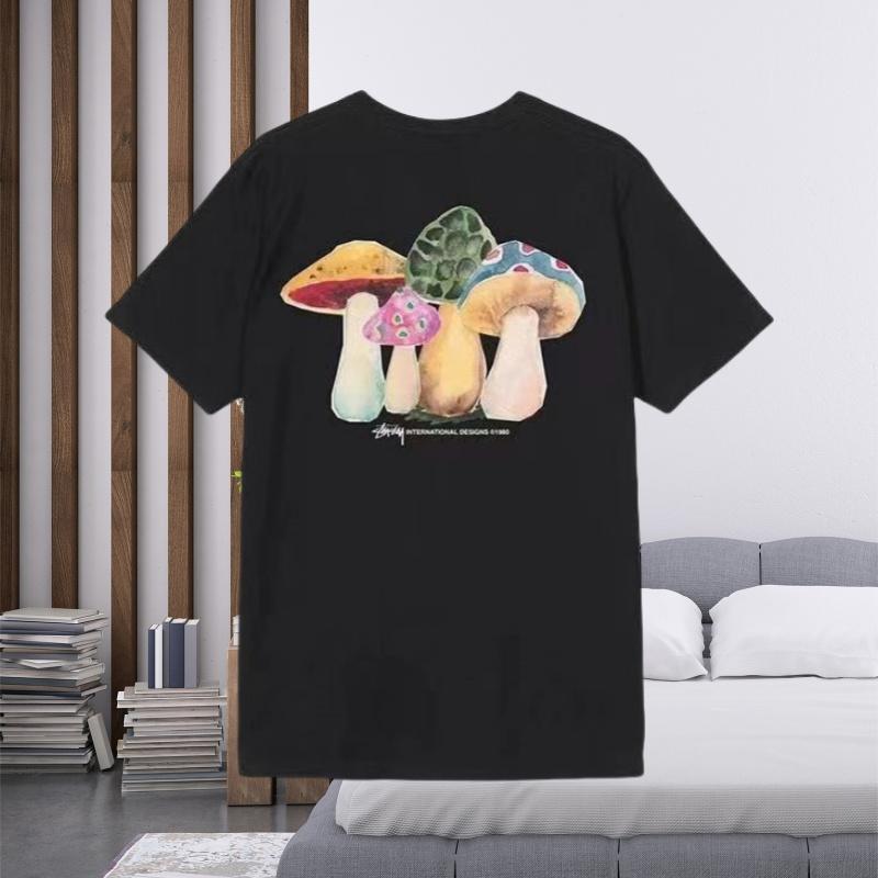 Spring and Summer New Light Luxury Brand Blueberry Men's and Women's Short Sleeved Fashionable Casual Pattern Printed T-shirt