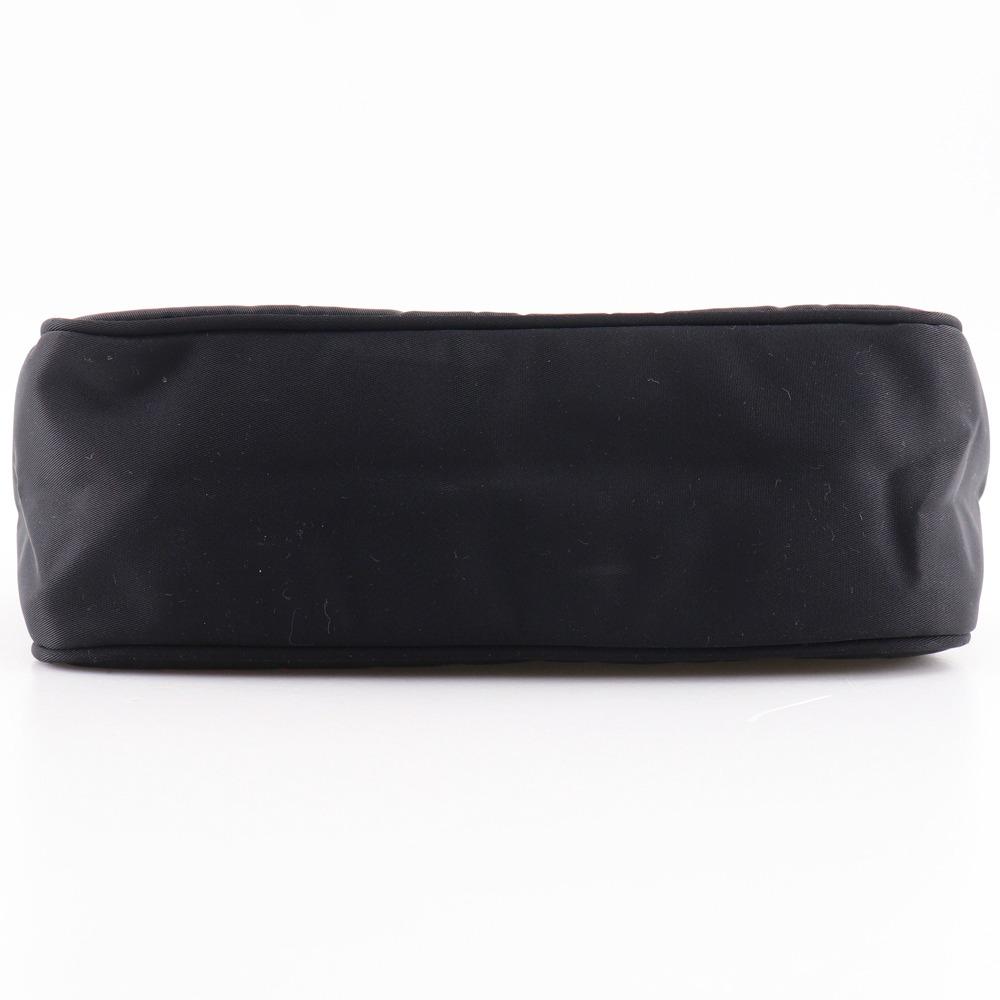 Prada Hobo Schultertasche MV515 Mini Handtasche schwarz Nylon Damen Gebraucht