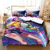 3pcs Kpop Demon Hunters Theme Duvet Cover Set EU Single Size Bedding Sets Quilt Cover Duvet Cover for Kids Adults K Pop Huntrix