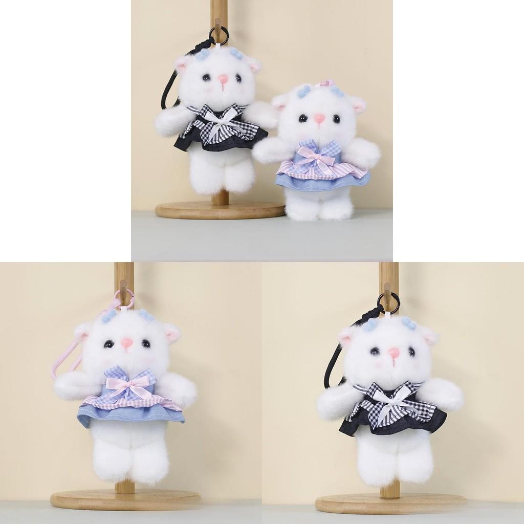 Plush Cat Keychain Cute Cat Plush Toy For Bag Decor And Collectors