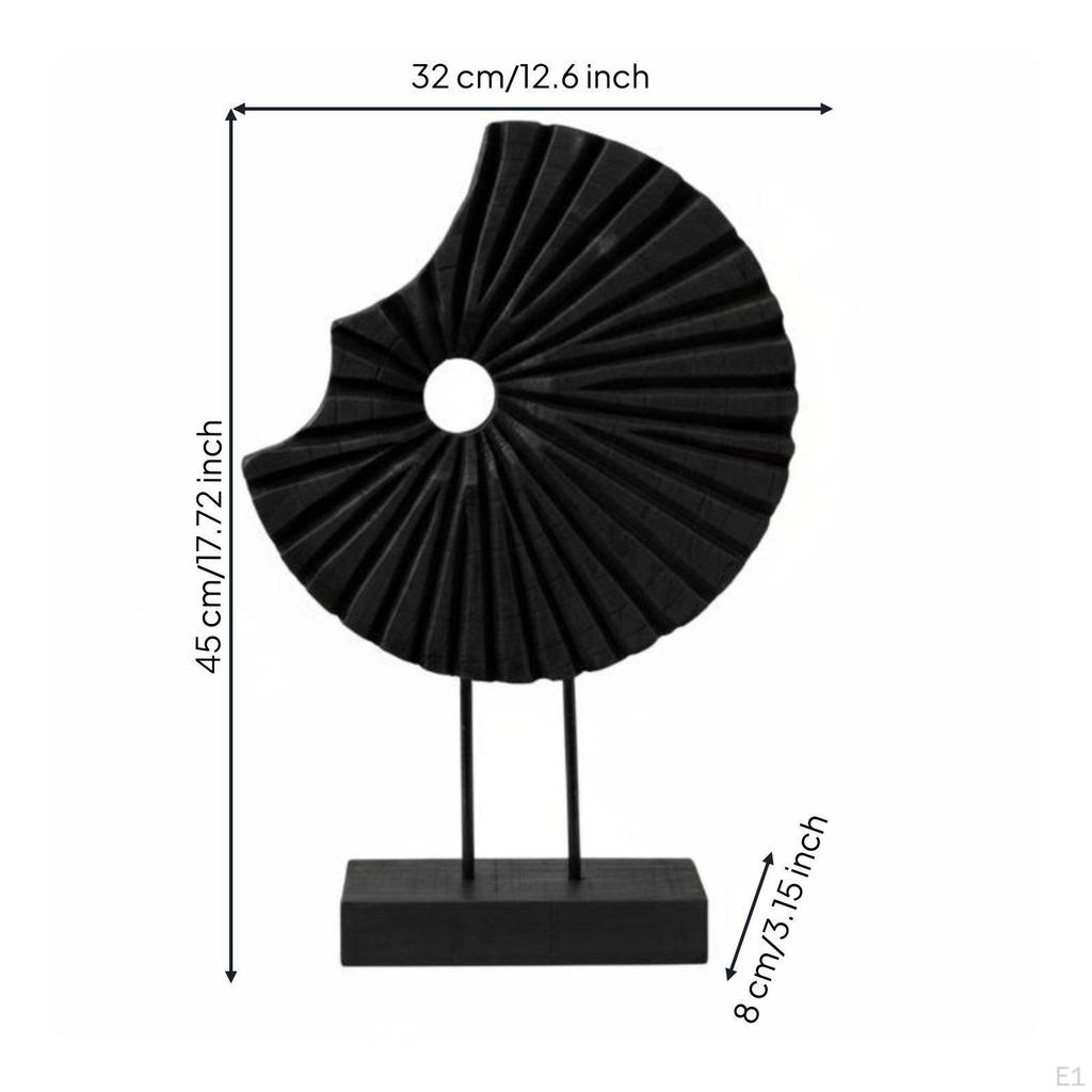 Rustic Elegance Sculpture Retro Abstract Statue Artistic Modern for Bookshelf, Living