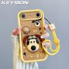 KEYSION Stoßfeste Hülle für TECNO Pova Slim 5G mit Lanyard Weiches Silikon Niedliche 3D-Cartoon-Puppe Handy-Rückseite für Spark Slim 4G