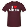 1 Pezzo I Love Milfs Maglietta Grafica Originale 100% Cotone Magliette Milf Top Per Unisex