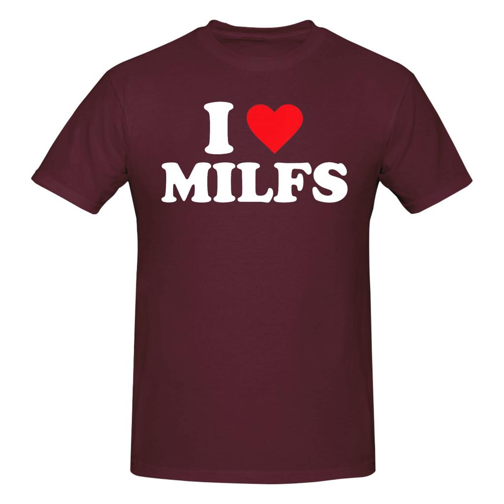 1 Pezzo I Love Milfs Maglietta Grafica Originale 100% Cotone Magliette Milf Top Per Unisex