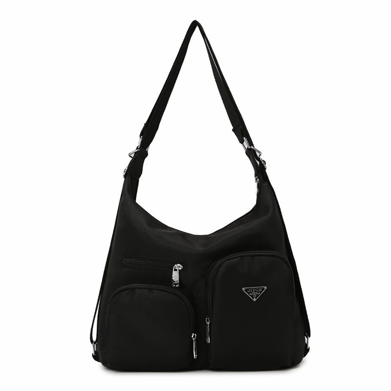 

Модный и простой женский многофункциональный рюкзак для поездок на работу, большой вместимости, простой и прочный рюкзак для отдыха чёрный