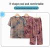 Elderly Women's Round-Neck Short-Sleeve Two-Piece Summer Set