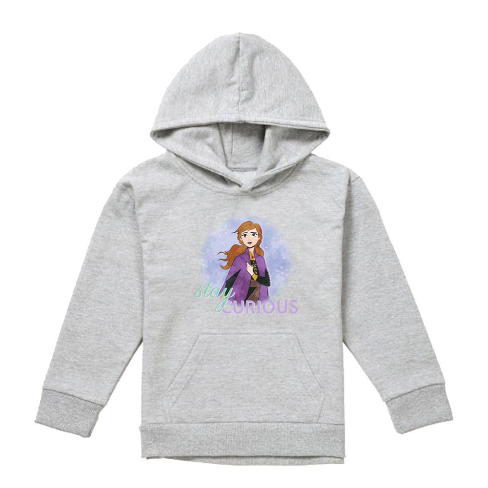 Frozen Childrens/Kids Stay Curious Anna Heather Pullover Hoodie