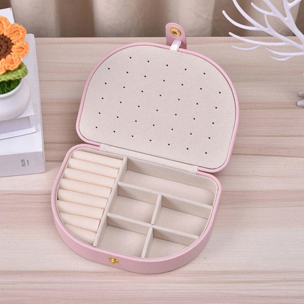 Bracelet Earrings Storage Case PU Leather Jewelry Holder Sweet Jewelry Display Box  Outdoors