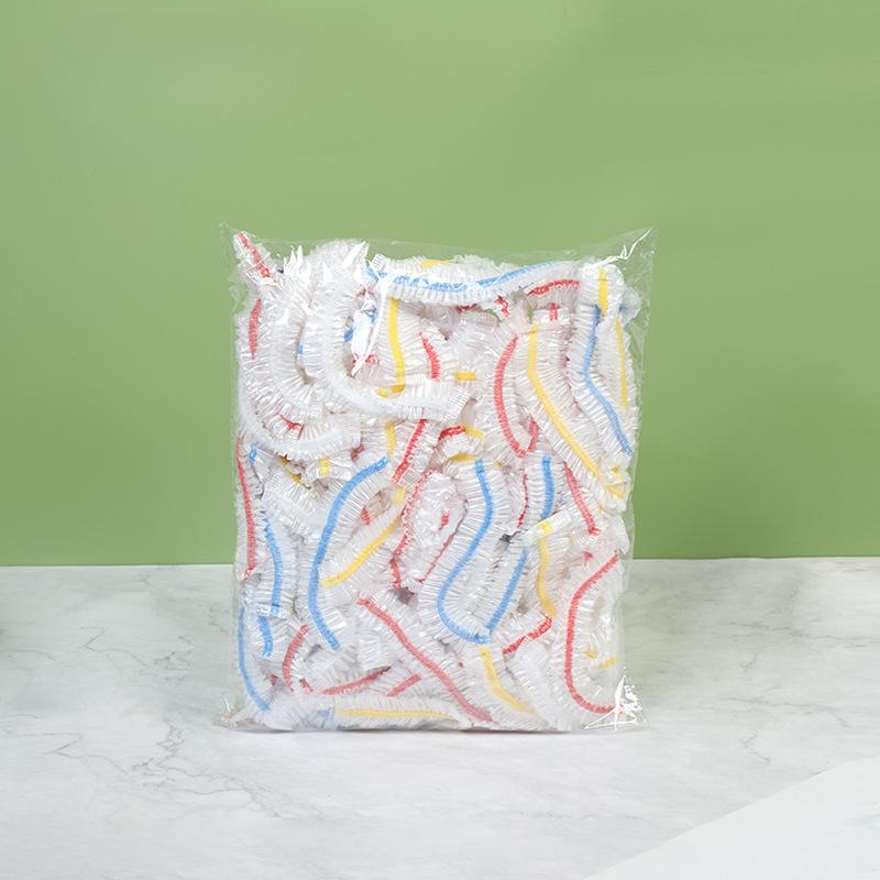 50/100 ks obalů na potraviny PE fólie Elastické víko misky Jednorázové a bezpečné Udržujte jídlo čerstvé a chutné Perfektní kuchyně Nezbytnost