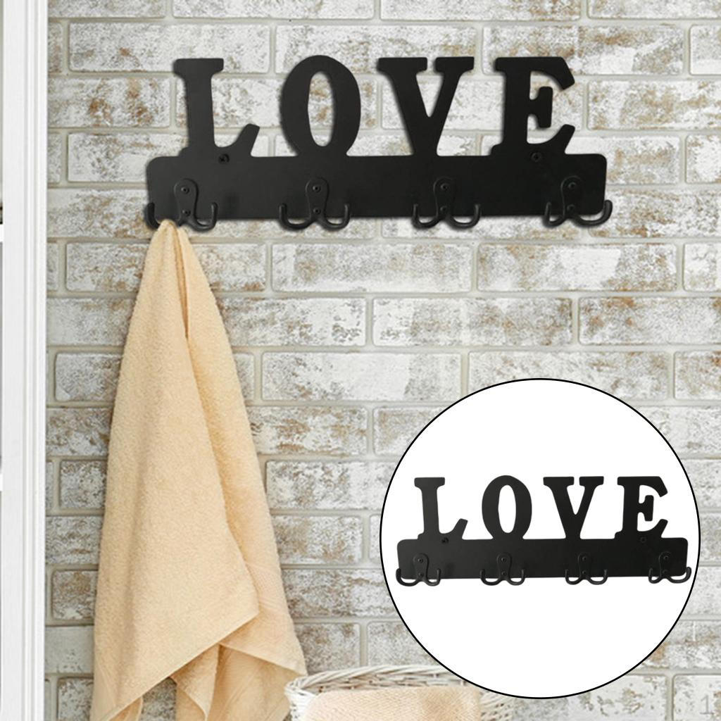 mounted Metal Hooks Hanger Hanging Coat Wall