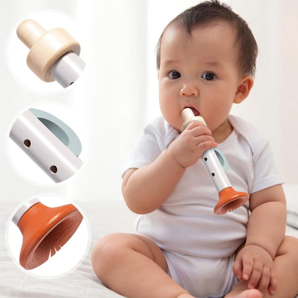 Wooden Musical Instruments For Infants Aged 0-3 Years, Early Childhood Education, Cross-border E-commerce, , Multi-functional Wooden Safety Inst