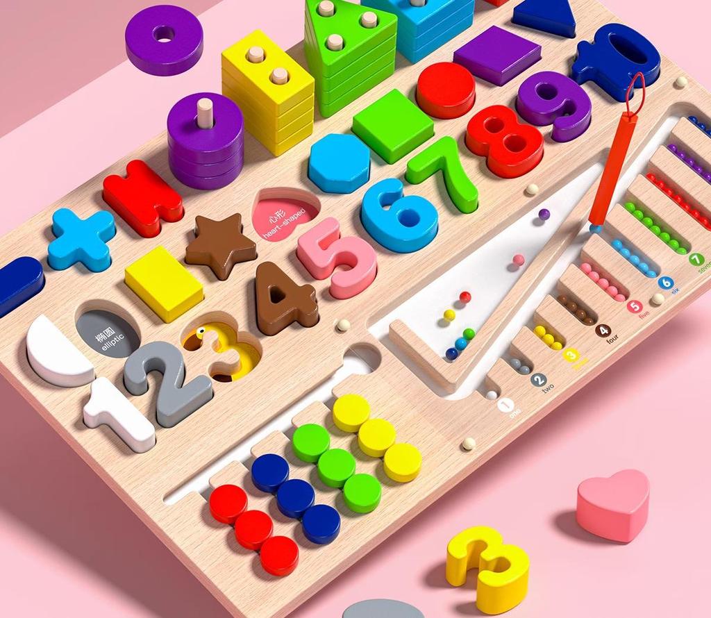 Montessori Educational Toys for Toddlers: Jigsaw Puzzles & Building Blocks for Ages 1-2, Boys & Girls