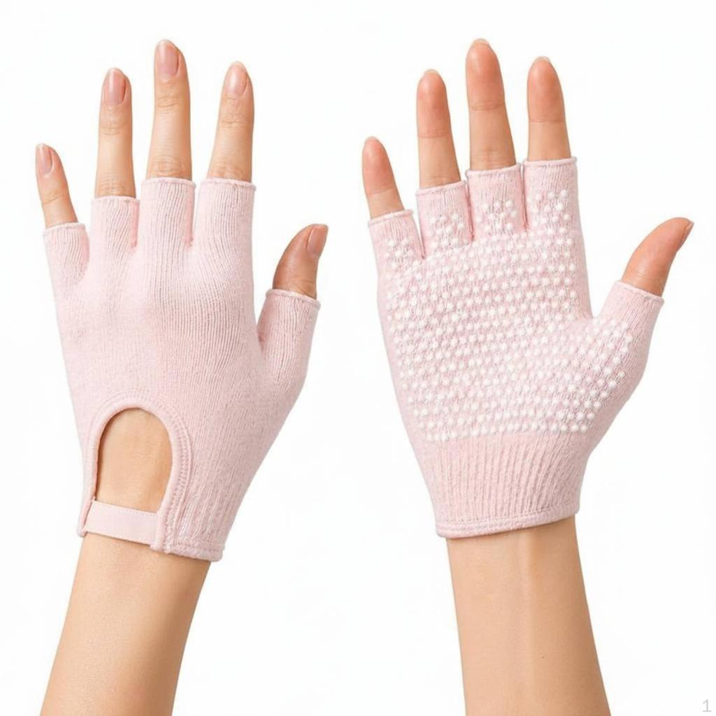 Guanti Antiscivolo da Allenamento Traspiranti Mezza Dita Resistenti all'Usura Accessori per