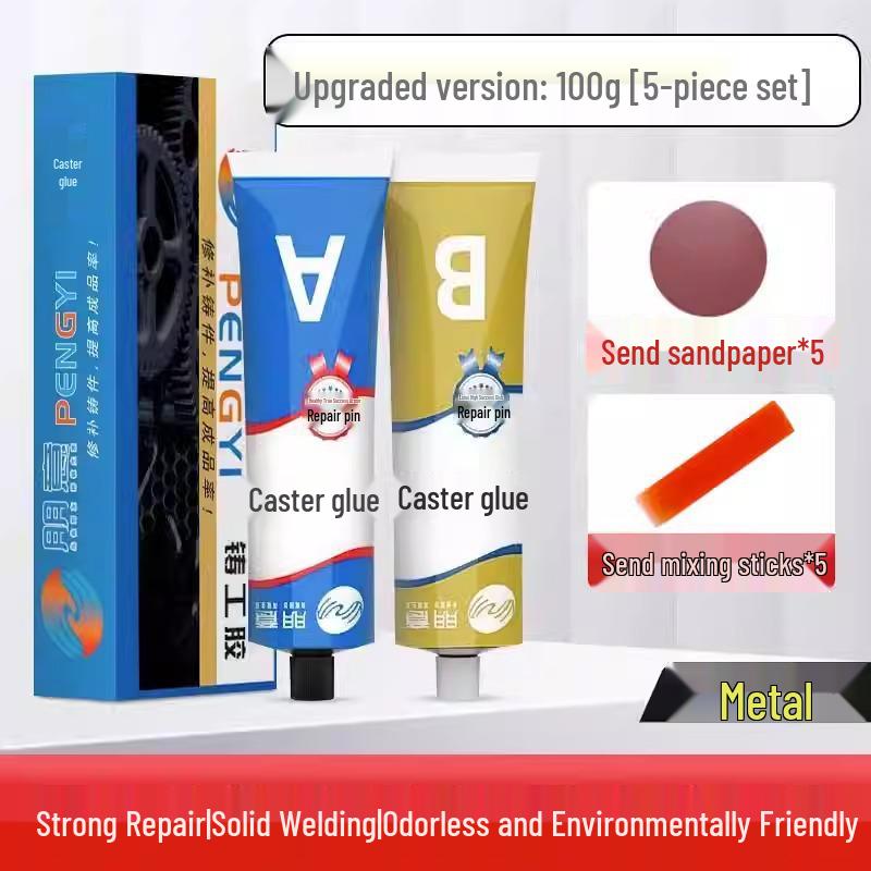 High-Temperature Resistant Universal Adhesive - Super Glue for Welding, Casting, and Leak Repair.