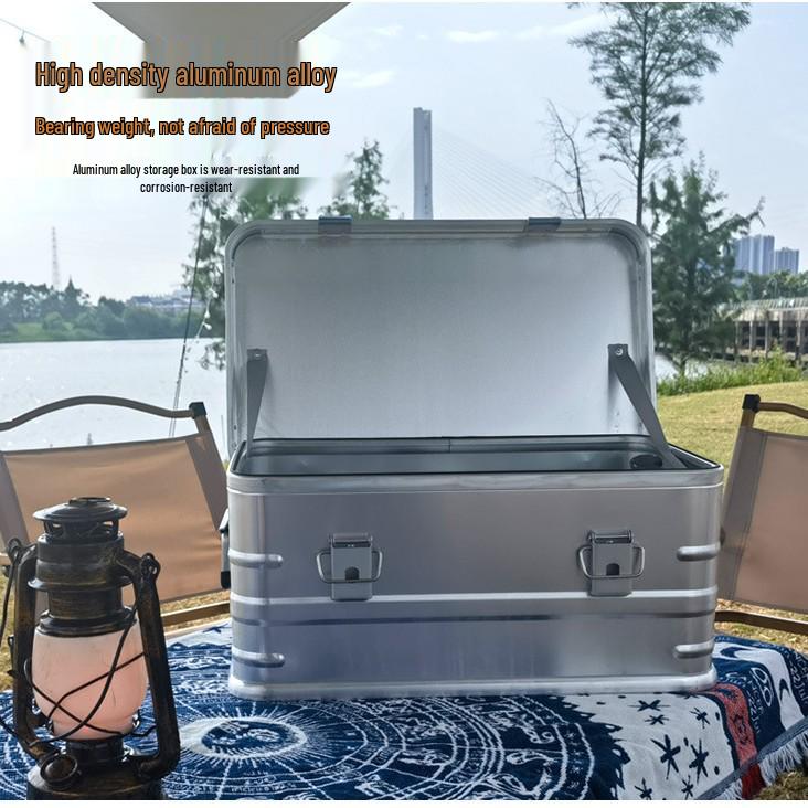 Aluminum Storage Box: Outdoor Camping & Travel Organizer