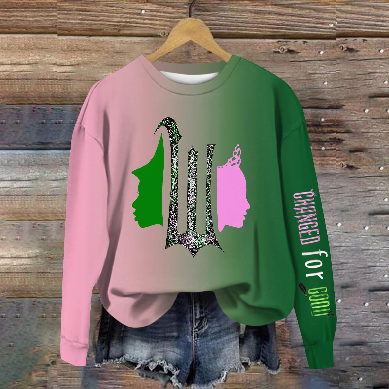 

Женские повседневные модные принты с длинным рукавом и круглым вырезом, пуловеры с капюшоном M