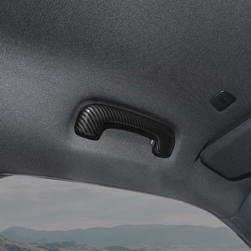 ABS Top Handle Decoration Protective Cover Sticker Fit For Dodge Charger 2011 Up Car Interior Accessories