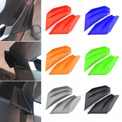 2Pcs Motorrad Spoiler Flügel Winglet Aerodynamische Dekoration Aufkleber Für Suzuki Honda Yamaha SMAX155 Kawasaki