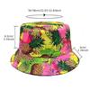 Cartoon Pineapple Print Bucket Hats Unisex Spring And Summer Polyester Fiber Sun Hat Outdoor Sports And Leisure Bucket Hat