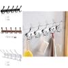 Modern Minimalist Wall Mount Heavy Duty Coat Hook With 5 Hooks For Bathroom And Hotel Doors