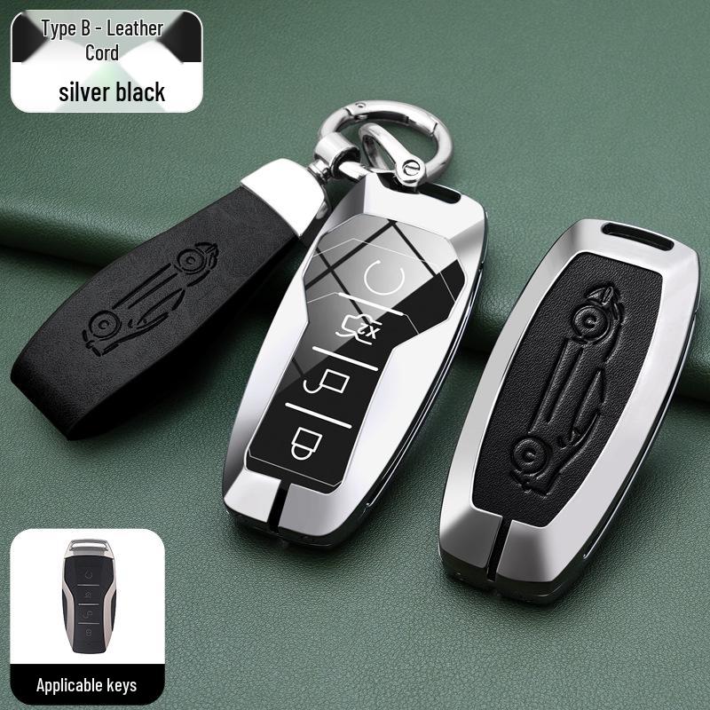 BYD Han, Tang DM, Qin PLUS, Song Pro/Max, Yuan Car Metal Key Case (2021 Model)
