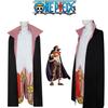 One Piece Shanks Cosplay Kostümset für Halloween und Rollenspiele, strapazierfähig und atmungsaktiv, farbecht