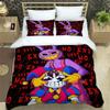 3D Print Digital Circus Bedding Sets Anime The Amazing Digital Circus Duvet Cover Set For Boys Girls Twin Queen King Size