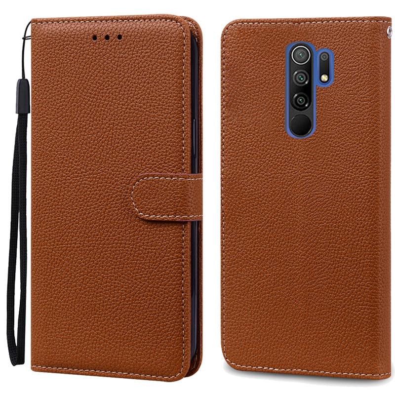 For Redmi 9 Case Soft Silicone Wallet Cover Phone Case For Xiaomi Redmi 9 Case Redmi9 Leather Flip Case Coque Fundas Shell
