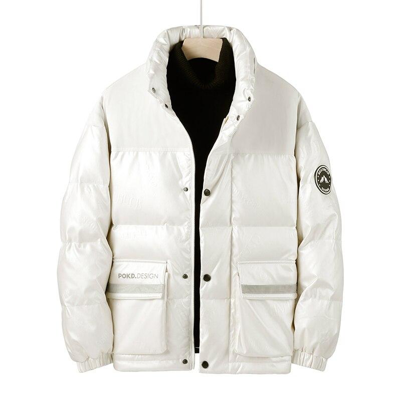 Winter Mens Casual Thick Warm White Duck Down Jacket Coats Male Fashion Windproof Clothing Down Jackets Parka Outerwear