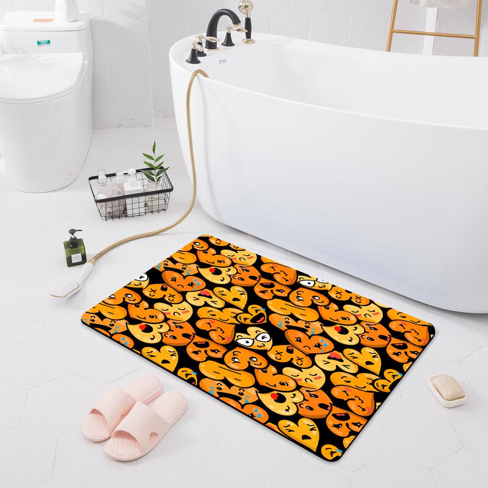 Bathroom Non-slip Absorbent Mat Toilet Shower Room Carpet Bedroom Corridor Door Mat Kitchen Floor Carpet