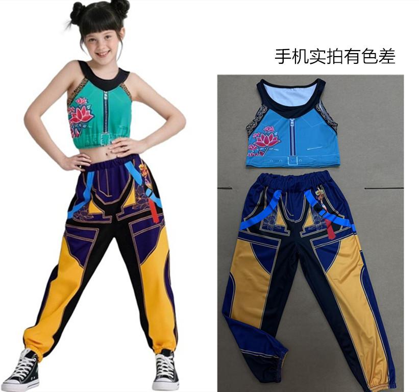 Dětský Dívčí Kpop Lovec Démonů Cosplay Rumi Zoey Mira Cosplay Kostýmní Sada 3D Potisk Dětské Oblečení na Pódiové Vystoupení Halloweenská Párty