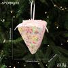 New Christmas Ornaments Cute Pink Cartoon Macaron Foam Candy Christmas Tree Pendant Pendant Props