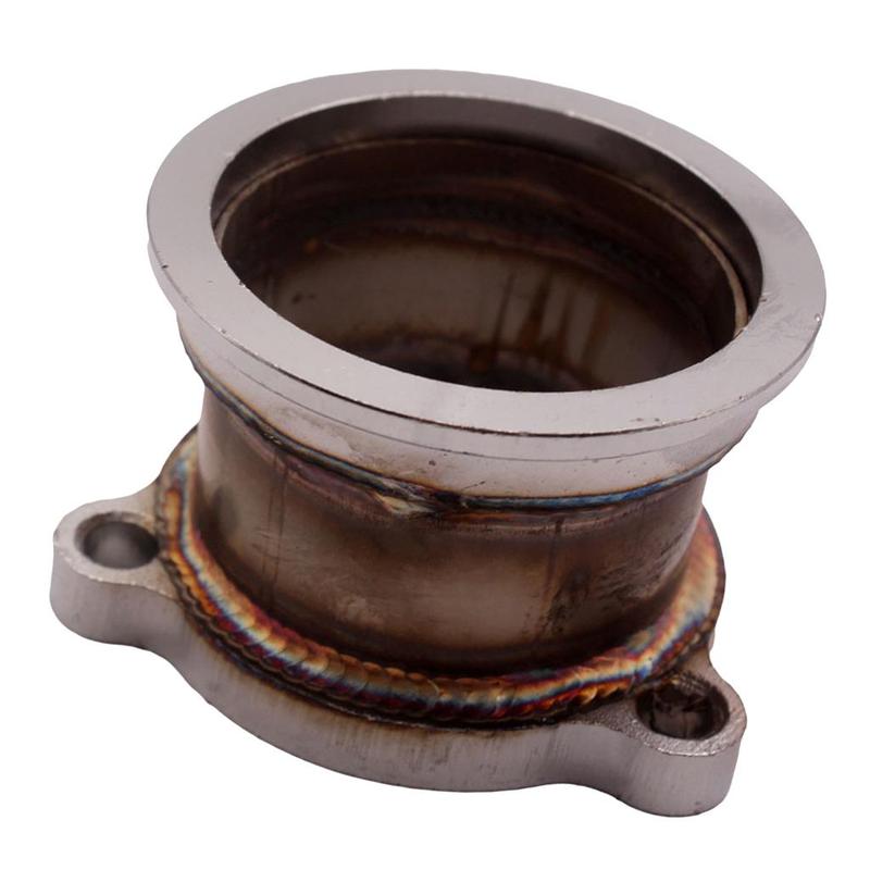 Adattatore Downpipe Turbo a Banda V in Acciaio Inossidabile da 3 Pollici Kit Convertitore di Scarico per Turbocompressori Serie T3 T4 GT