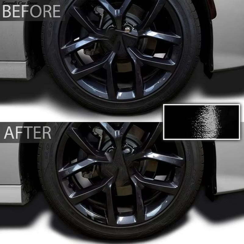 6/4PCS Reflective Car Wheel Decal Sticker Pressure Adhesive Auto Red Accessories Car Stickers Wheel Hub Decals