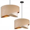 CEILING HANGING LAMP, SLANT LAMPSHADE, LEAVES, 45 Cm