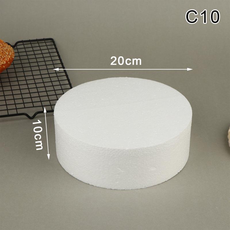 4/6/8/10 Inch Cake Foam Mould Ps Foam Flower Decor Cake Dummy Practice Sugarcraft Model Lightweight Diy Decorations