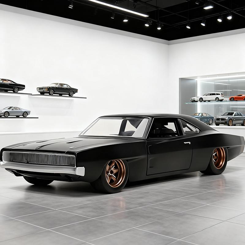 

JADA 1:24 Charger 1968 Alloy Car Diecasts & Toy Vehicles Car Model Miniature Scale Model Car For Children чёрный