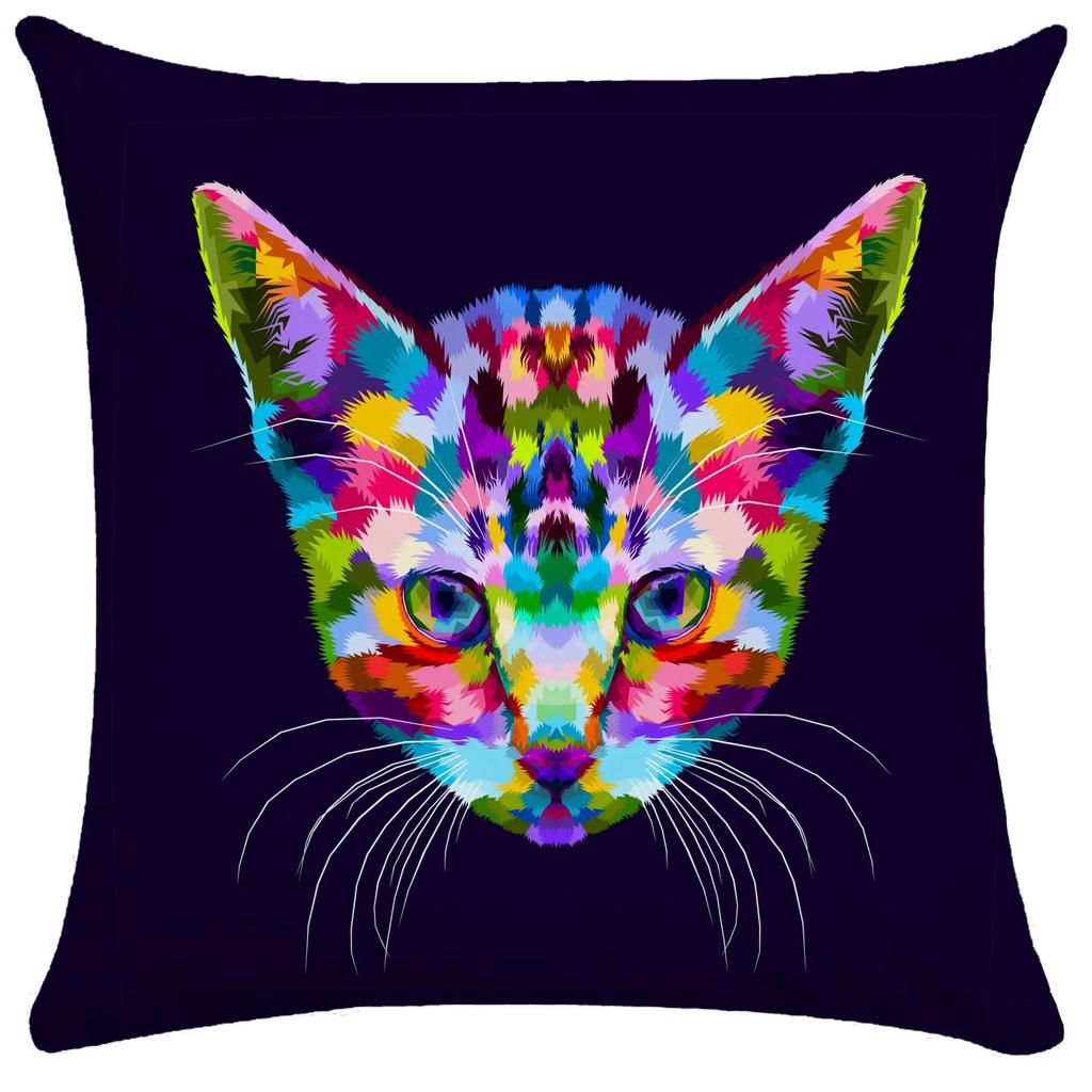 Sofa Bed Upholstery Home Decor Pillow Covers Bedroom Chair Decorative Colorful Animal