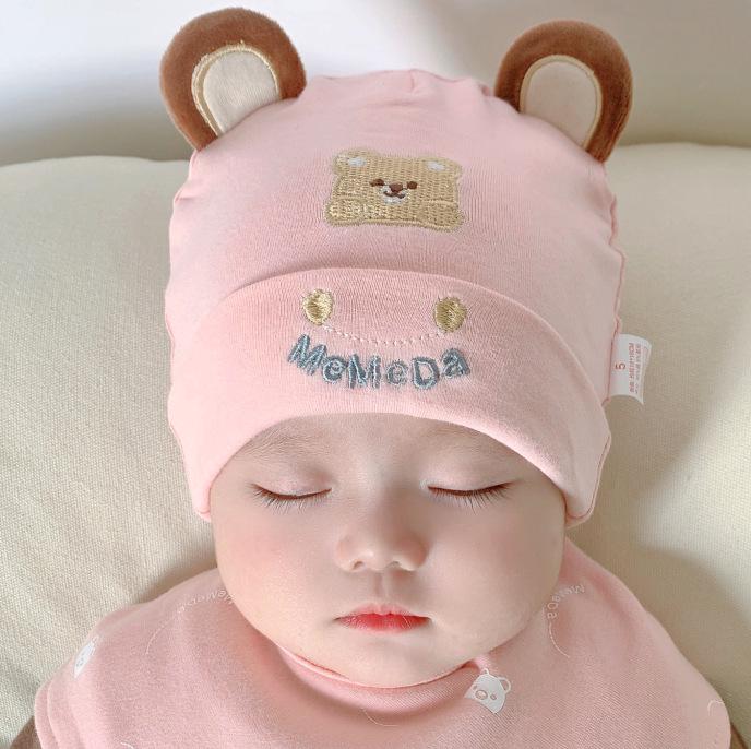 Katu Bear Infant Cotton Pullover Hat for 3-12 Months - Spring/Autumn Boys & Girls